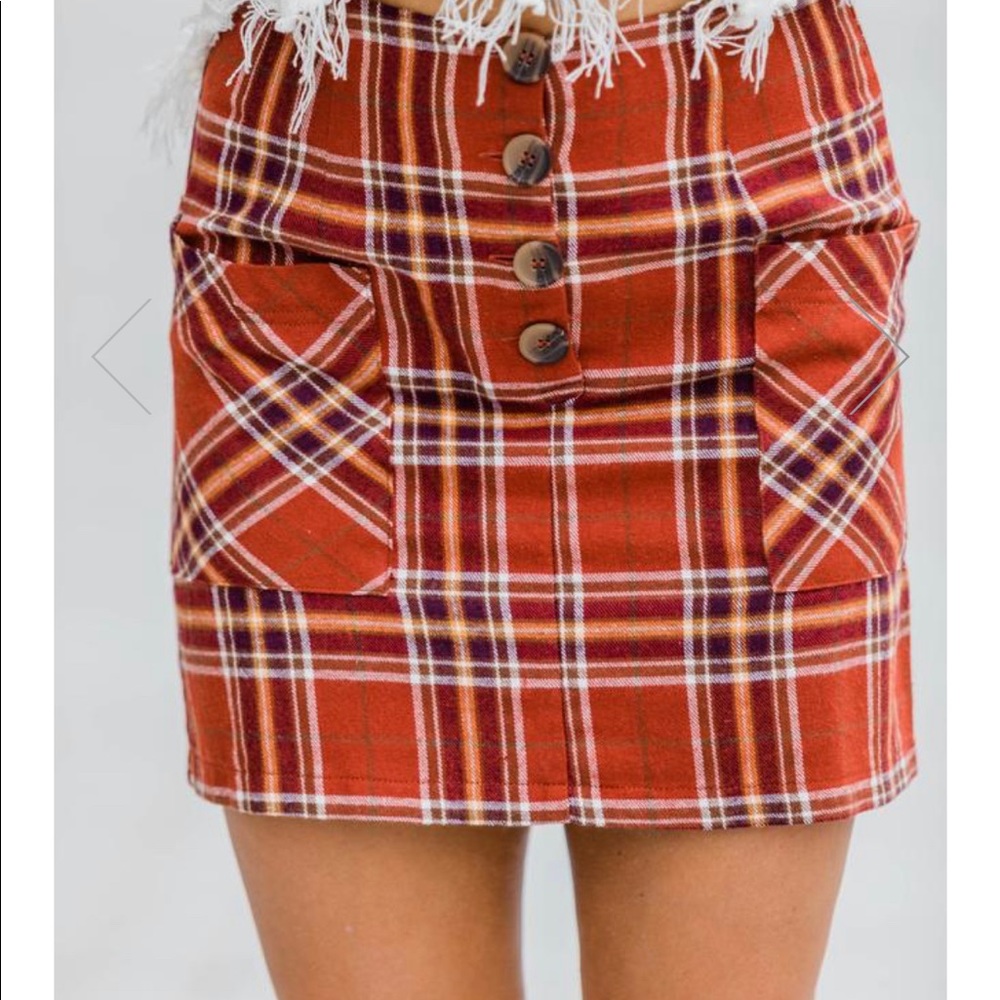 Brand new plaid skirt